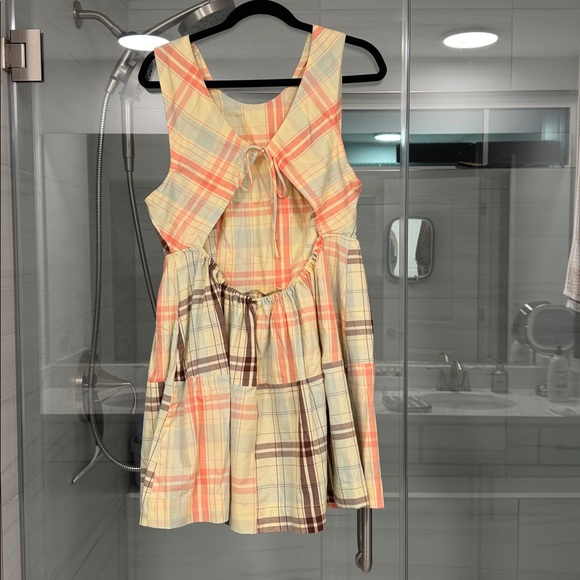 Anthropologie Multicolor Plaid Mini Dress - Picture 4 of 5